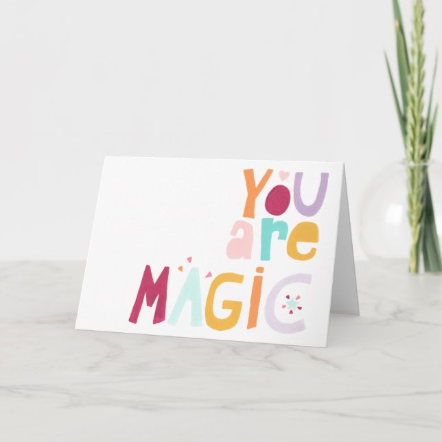 Tarjeta Eres mágico (Anverso)