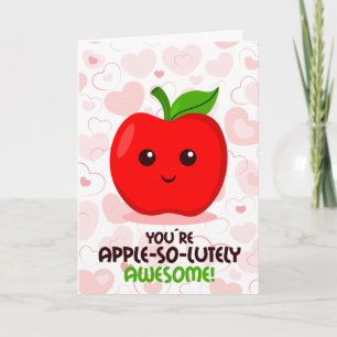 Tarjeta Eres manzana-so-lutamente increíble, Día de San Va