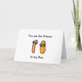 Tarjeta Eres más Weiner para mi bollo, El día de San Valen