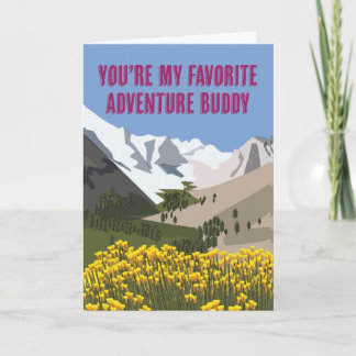 Tarjeta Eres mi amigo de aventuras favorito
