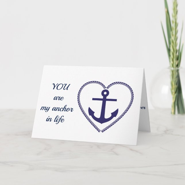 TARJETA ERES **MI ANCLADOR** QUE TE ENCANTA *CUMPLEAÑOS* T (Anverso)