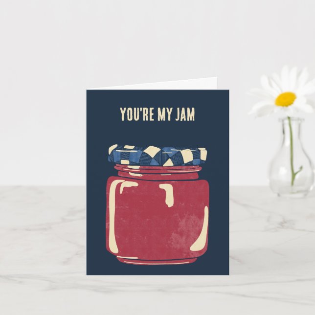 Tarjeta Eres mi Aniversario del Personalizable Jam (Planta pequeña)