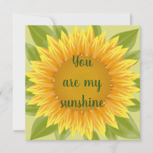 Tarjeta Eres mi arte de Cita de Flor Sunshine Sunflower