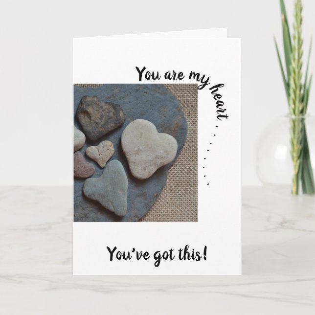 Tarjeta Eres mi corazón. ... Rocas con forma de corazón (Anverso)