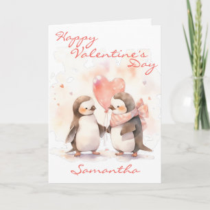 Tarjeta Eres mi El día de San Valentín de Penguin Cute