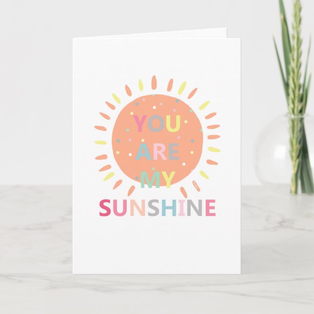 Tarjeta Eres mi El día de San Valentín de sol. (Anverso)