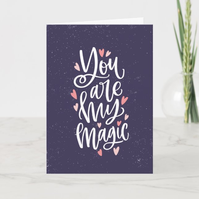 Tarjeta Eres mi El día de San Valentín mágico (Anverso)
