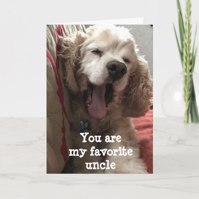 TARJETA ERES MI FAVORITO ****TÍO*** CUMPLEAÑOS (Anverso)