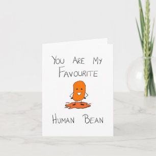 Tarjeta Eres Mi Frijol Humano Favorito