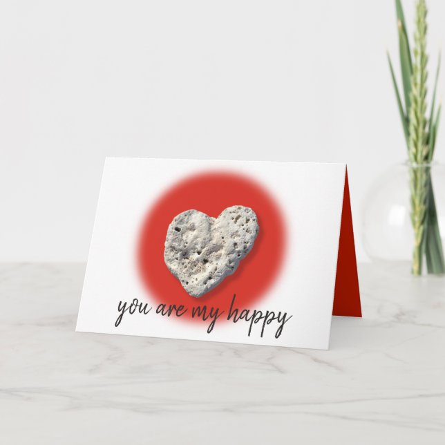 Tarjeta Eres mi guión feliz foto Coral de Hawaii (Anverso)