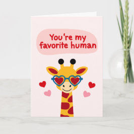 Tarjeta Eres mi humano favorito"