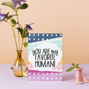Tarjeta Eres mi humano favorito