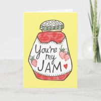ERES MI JAM Ilustración de Fresa Amor Personalizad