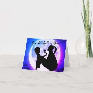 Tarjeta Eres Mi Llama Gemela Mamá e Hija Luna