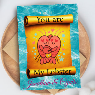 Tarjeta Eres mi Lobster para siempre
