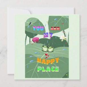 Tarjeta Eres Mi Lugar Feliz