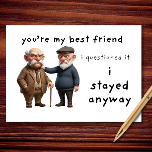 Tarjeta Eres Mi Mejor Amigo Me Quedé De Todos Modos San Va