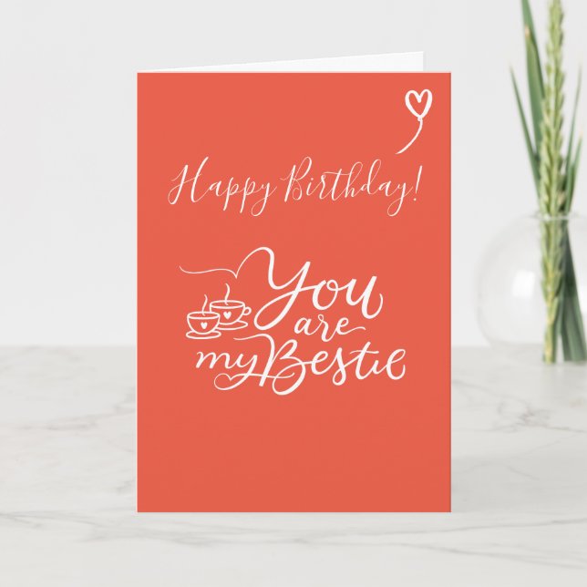 Tarjeta Eres mi mejor regalo de cumpleaños feliz (Anverso)