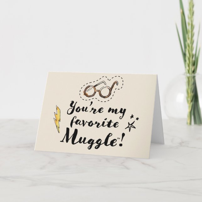 Tarjeta Eres Mi Muggle Favorito™ (Anverso)