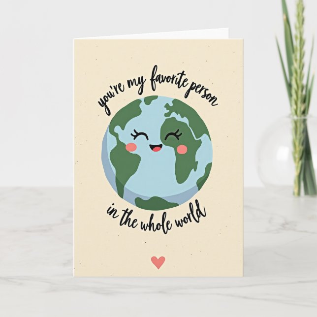 Tarjeta Eres Mi Mundo Entero (Anverso)