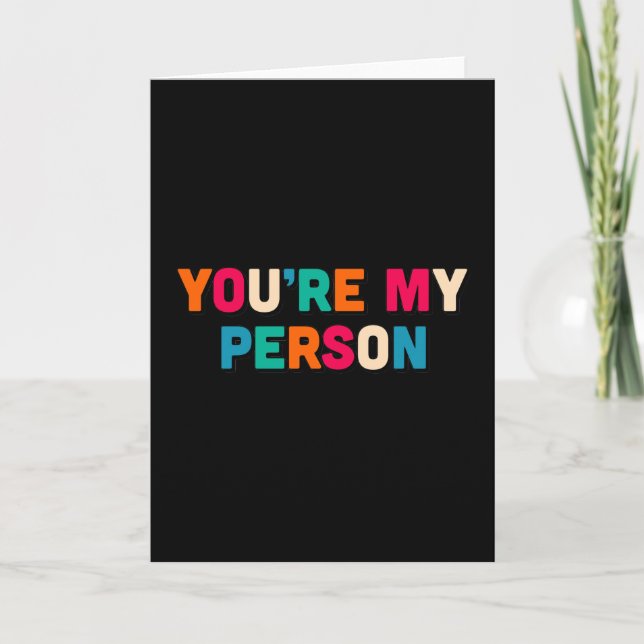 Tarjeta Eres mi persona (Anverso)