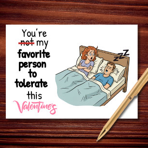 Tarjeta Eres Mi Persona Favorita para Tolerar en San Valen