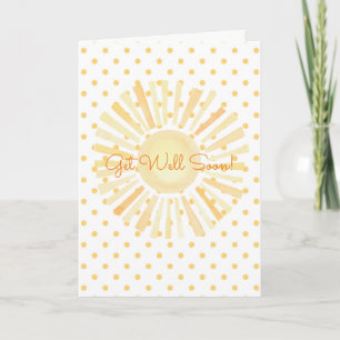 Tarjeta Eres Mi Punto De Polka Sunshine Pronto Se Mejorará