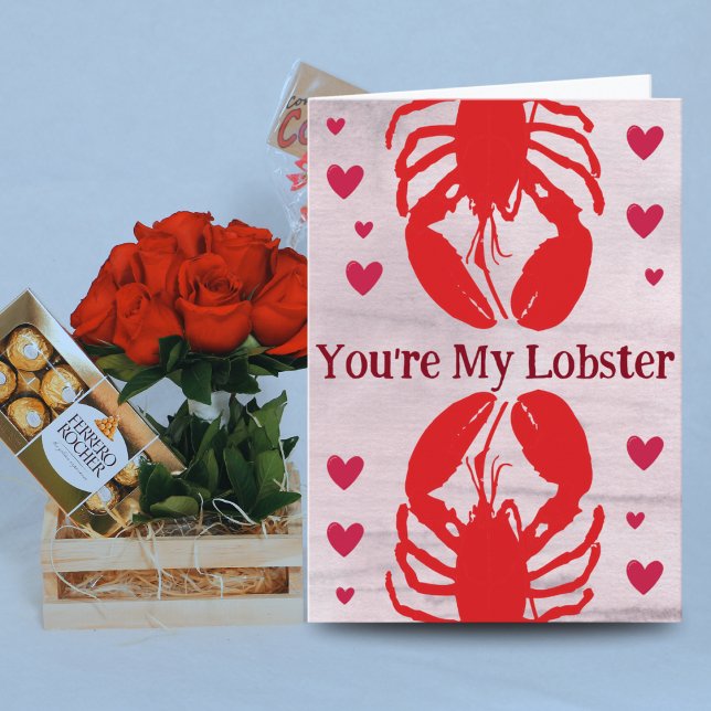 Tarjeta Eres mi segunda carta de amor graciosa de Lobster (Subido por el creador)