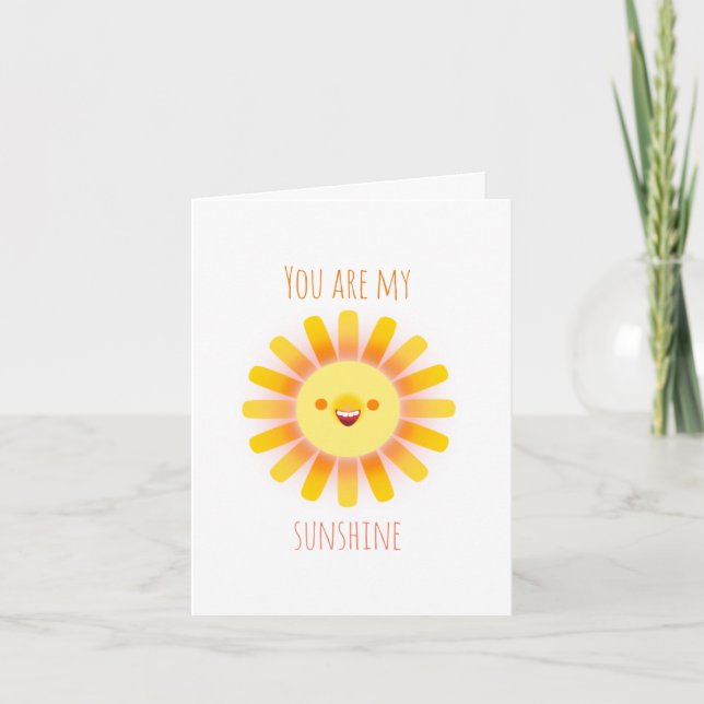Tarjeta "Eres mi sol" (Anverso)