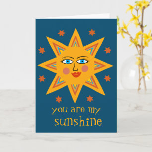 Tarjeta Eres mi Sol Alegre Sol PERSONALIZADO