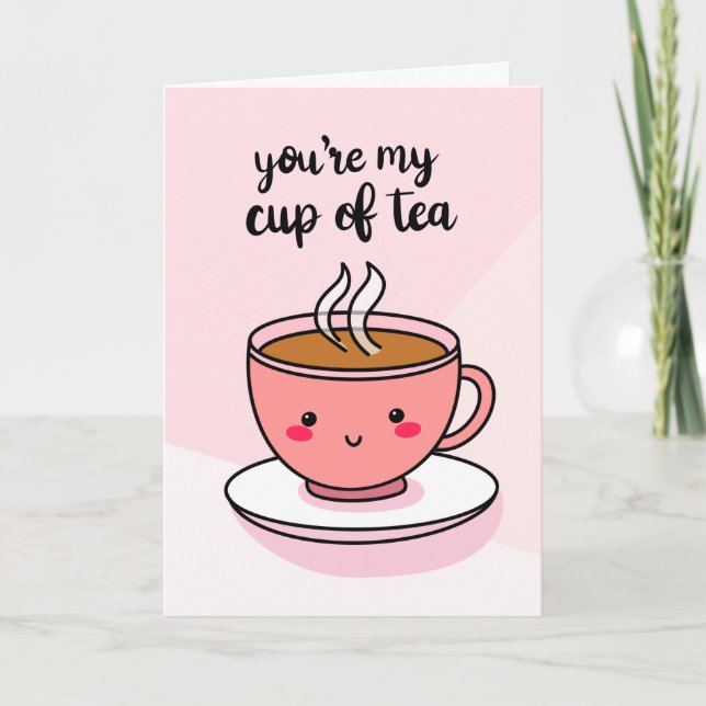 Tarjeta "Eres mi taza de té" (Anverso)