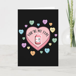 Tarjeta Eres Mi Tipo San Valentín Sangre Nk Enfermera Cien
