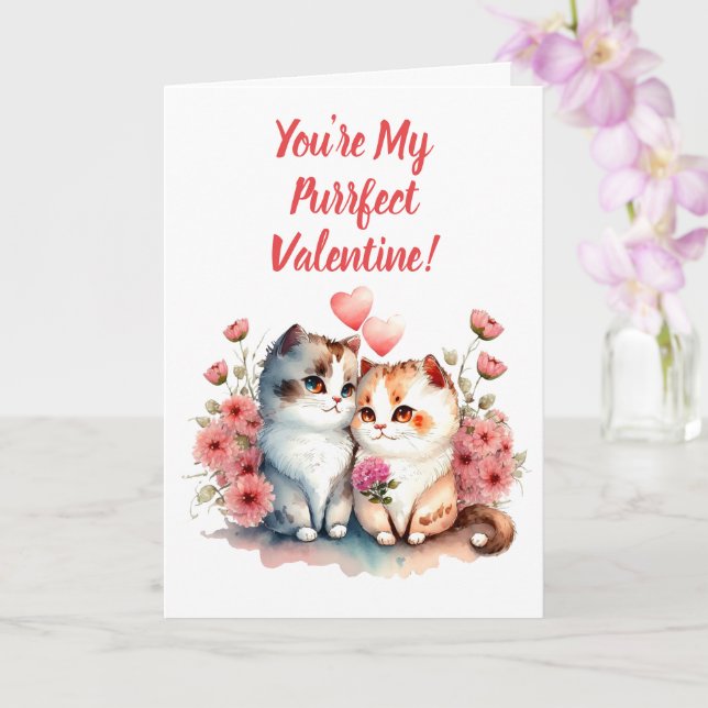 Tarjeta Eres mi Valentine perfecto (Orquídea)