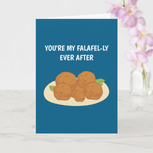 Tarjeta Eres mi vida de falafel después de San Valentín
