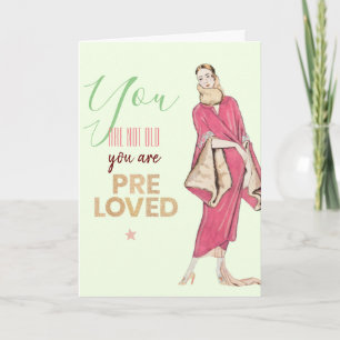Tarjeta Eres Moda Vintage Pre Amada