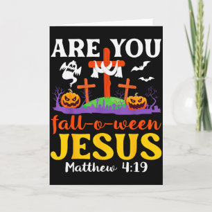 Tarjeta ¿Eres Otoño Jesús Mateo Fe Cristiana 