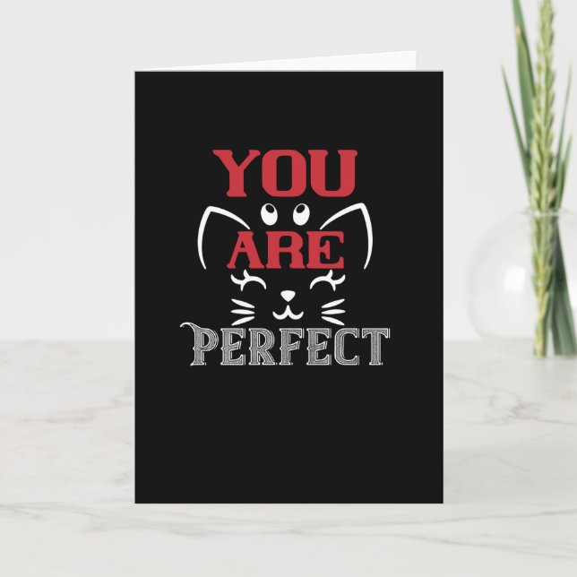 Tarjeta Eres perfecto (Anverso)
