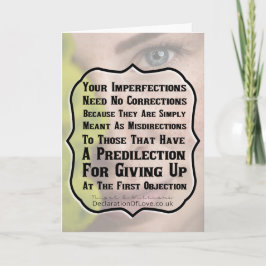 Tarjeta Eres perfecto como eres