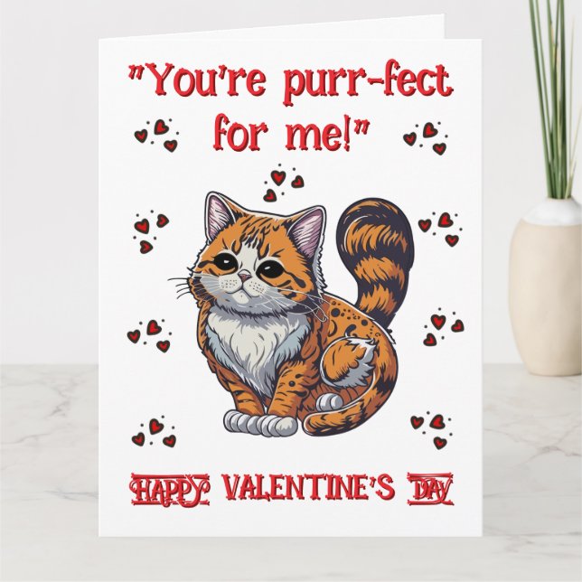 Tarjeta Eres Purr-fect (Anverso)