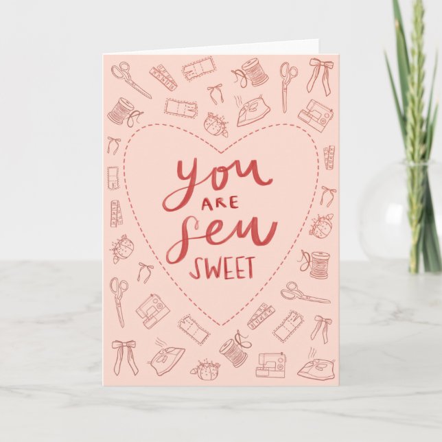 Tarjeta Eres Sew Dulce San Valentín (Anverso)