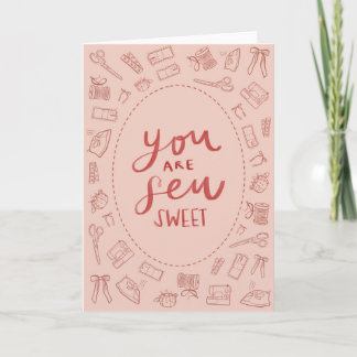 Tarjeta Eres Sew Sweet San Valentines