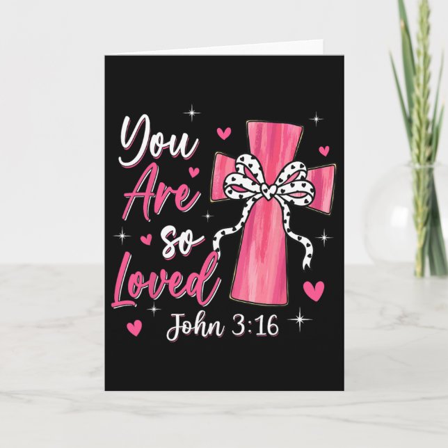 Tarjeta Eres Tan Amado Cristiano San Valentín Fe Dios Rel (Anverso)