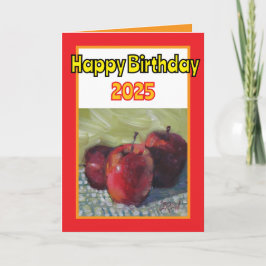 Tarjeta Eres Tan Atractivo 3 Manzanas Rojas Feliz Cumpleañ
