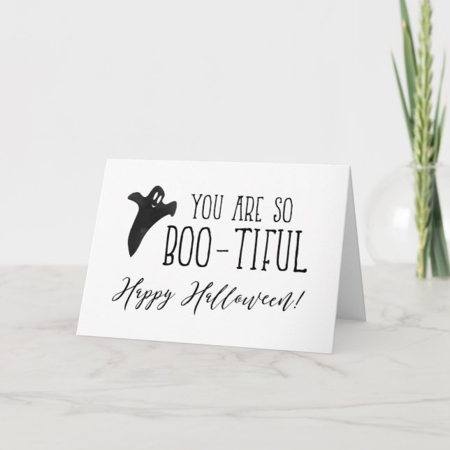 Tarjeta Eres tan guapa Feliz Halloween (Anverso)