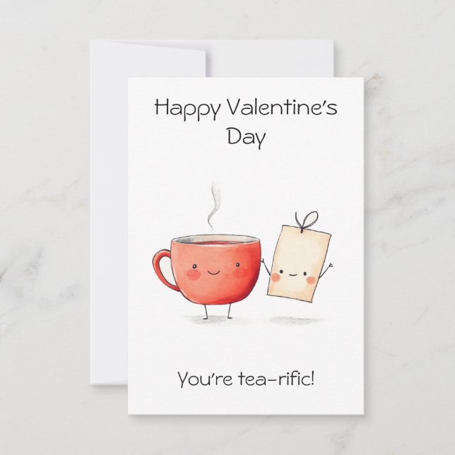 Tarjeta "Eres Té-rifico!" – San Valentín Divertido y Ocurr (Anverso)