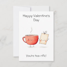 Tarjeta "¡Eres Tea-rífico!" – San Valentín Lindo y Diverti