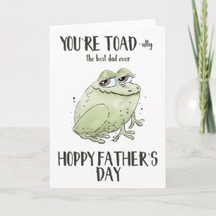 Tarjeta Eres Toad-ally el mejor padre del Día del Padre.