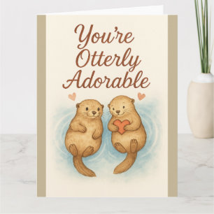 Tarjeta Eres totalmente adorable - Nueces cutáneas de colo