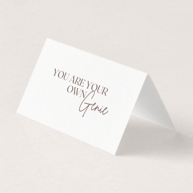 Tarjeta Eres Tu Propio Genial (Anverso)