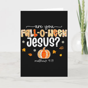 Tarjeta ¿Eres tú una bomba de Halloween cristiana Jesús Fa